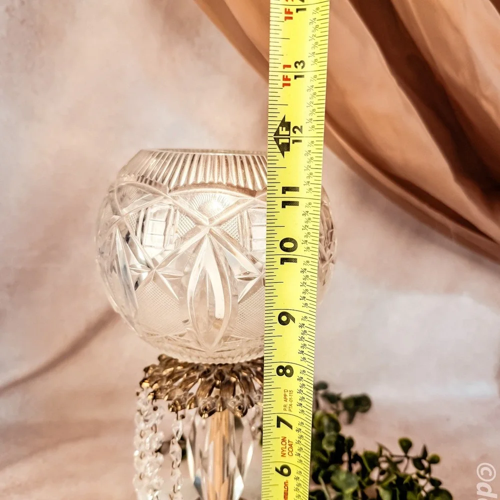 Hollywood Regency Crystal Lamp